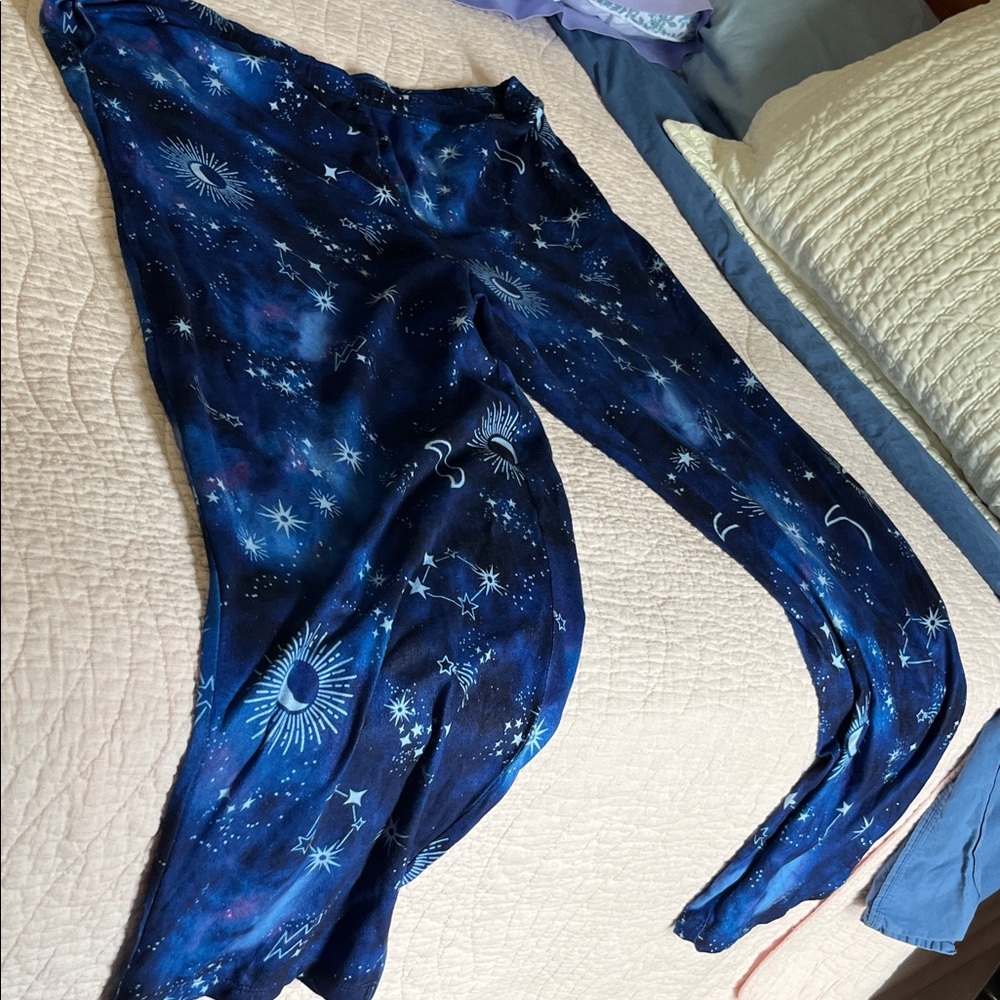Celestial Blue Night Sky Pajama Pants NWOT